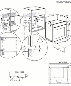 AEG BPE435060B fornuis