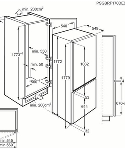 AEG SCB418F3LS inbouw koelkast