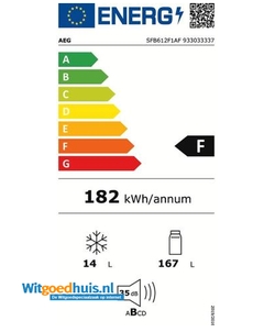 AEG SFB612F1AF inbouw koelkast