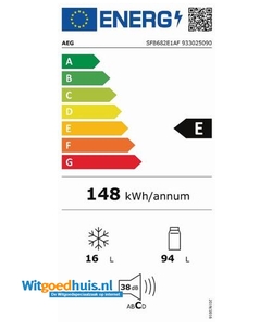 AEG SFB682E1AF inbouw koelkast
