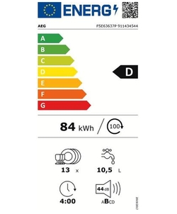 AEG FSE63637P inbouw vaatwasser