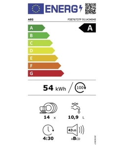 AEG FSE76737P inbouw vaatwasser