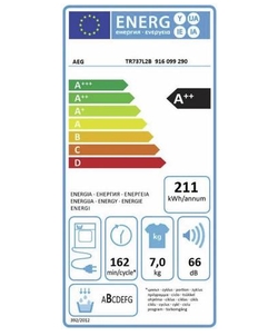 AEG TR737L2B wasdroger