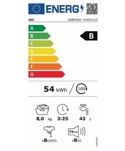 AEG L6FBKOLN+ wasmachine