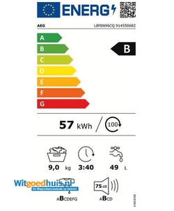 AEG L8FEN96CQ wasmachine