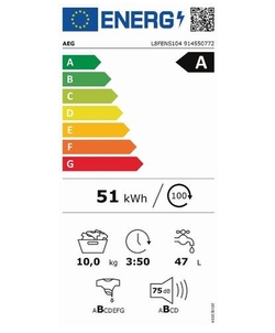 AEG L8FENS104 wasmachine