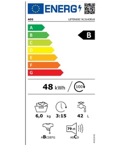 AEG L8TEN65C wasmachine