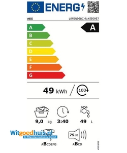 AEG L9FEN96BC wasmachine