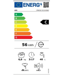 AEG LTR6363 wasmachine