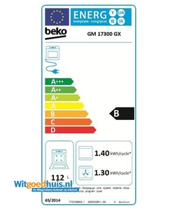 Beko GM17300GX fornuis