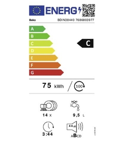 Beko BDIN38440 inbouw vaatwasser