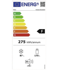 Beko RCSA270K30WN koelkast