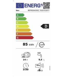 Beko BDFN26430XC vaatwasser