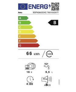 Beko BDFN36653XC vaatwasser