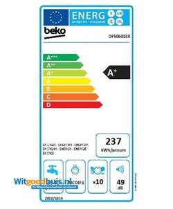 Beko DFS05013X vaatwasser