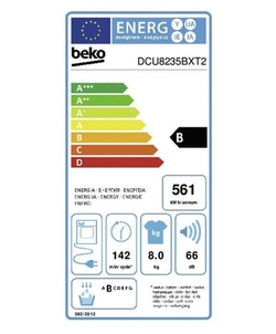 Beko DCU8235BXT2 wasdroger