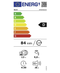 Bosch SMI4HBS23E inbouw vaatwasser