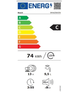 Bosch SMV6ZBX03N inbouw vaatwasser