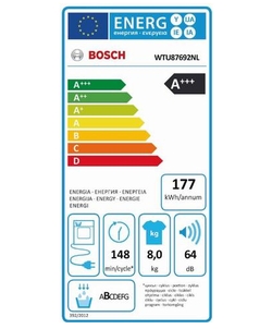 Bosch WTU87692NL wasdroger