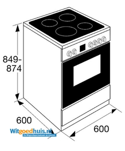 Etna FIV760RVS fornuis