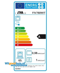 Etna FIV760WIT fornuis