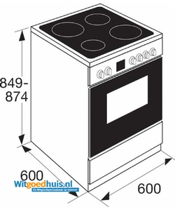 Etna FIV760WIT fornuis