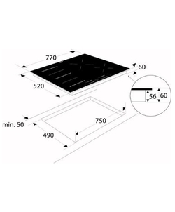 Etna KIF577ZT inbouw kookplaat