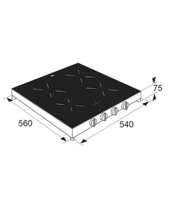 Etna KIV254KWIT kookplaat