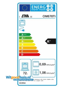 Etna OM670Ti inbouw oven