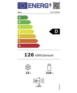 Etna KVV7154BEI koelkast