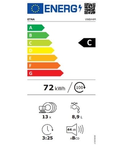 Etna VW844M inbouw vaatwasser