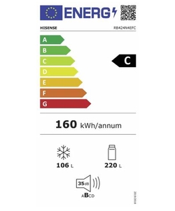 Hisense RB424N4EFC koelkast
