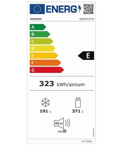 Hisense RS694N4TFE koelkast