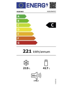 Hisense RS818N4TIC koelkast