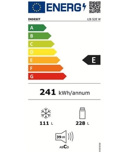 Indesit LI8 S2E W koel / vriescombinatie