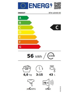 Indesit BTWL60400 wasmachine