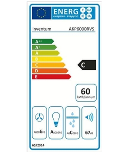 Inventum AKP6000RVS afzuigkap