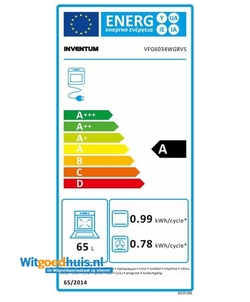 Inventum VFG6034WGRVS fornuis