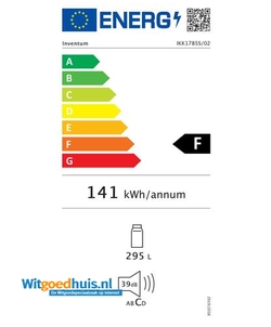 Inventum IKK1785S inbouw koelkast