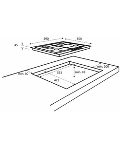 Inventum IKG6011RVS inbouw kookplaat