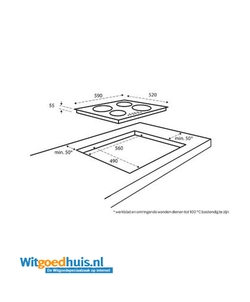 Inventum IKI6030 inbouw kookplaat