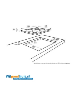 Inventum IKI6032 inbouw kookplaat