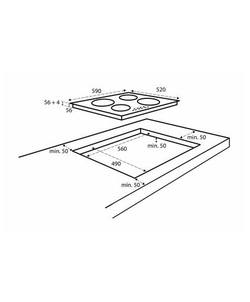 Inventum IKI6035 inbouw kookplaat