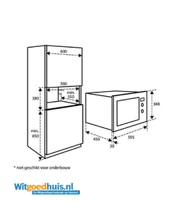 Inventum IMC6032F inbouw magnetron