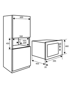 Inventum IMC6125F inbouw magnetron