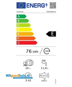 Inventum IVW4508A inbouw vaatwasser