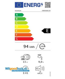 Inventum IVW6008A inbouw vaatwasser