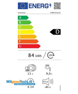 Inventum IVW6035A inbouw vaatwasser