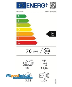 Inventum VVW4530AW vaatwasser