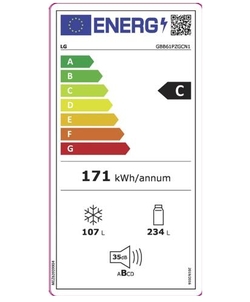 LG GBB61PZGCN1 koelkast